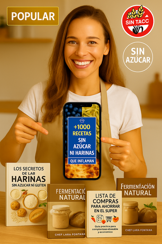 +1000 Recetas Sin Azúcar ni Harinas que Inflaman